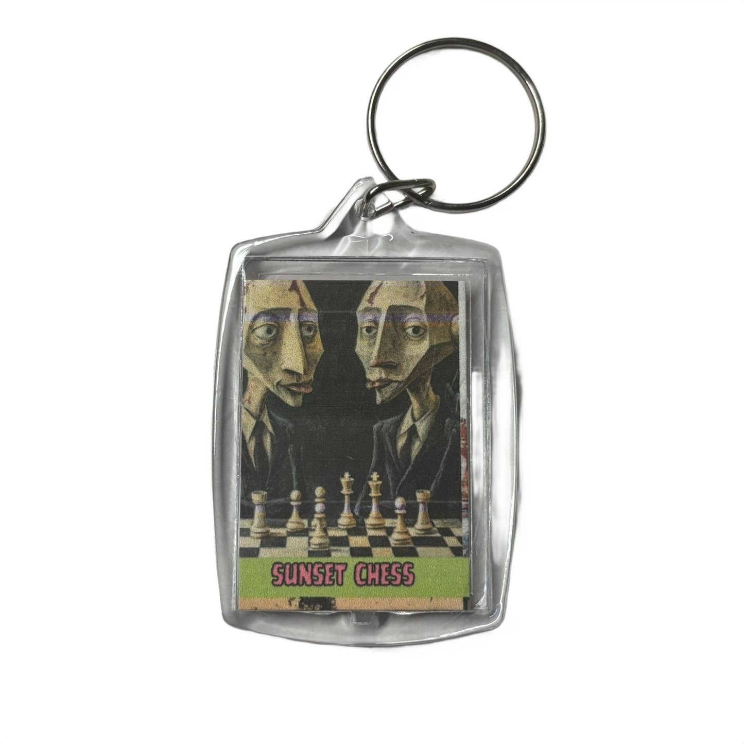 Grumpy Faces - Chess  Photo Keychain