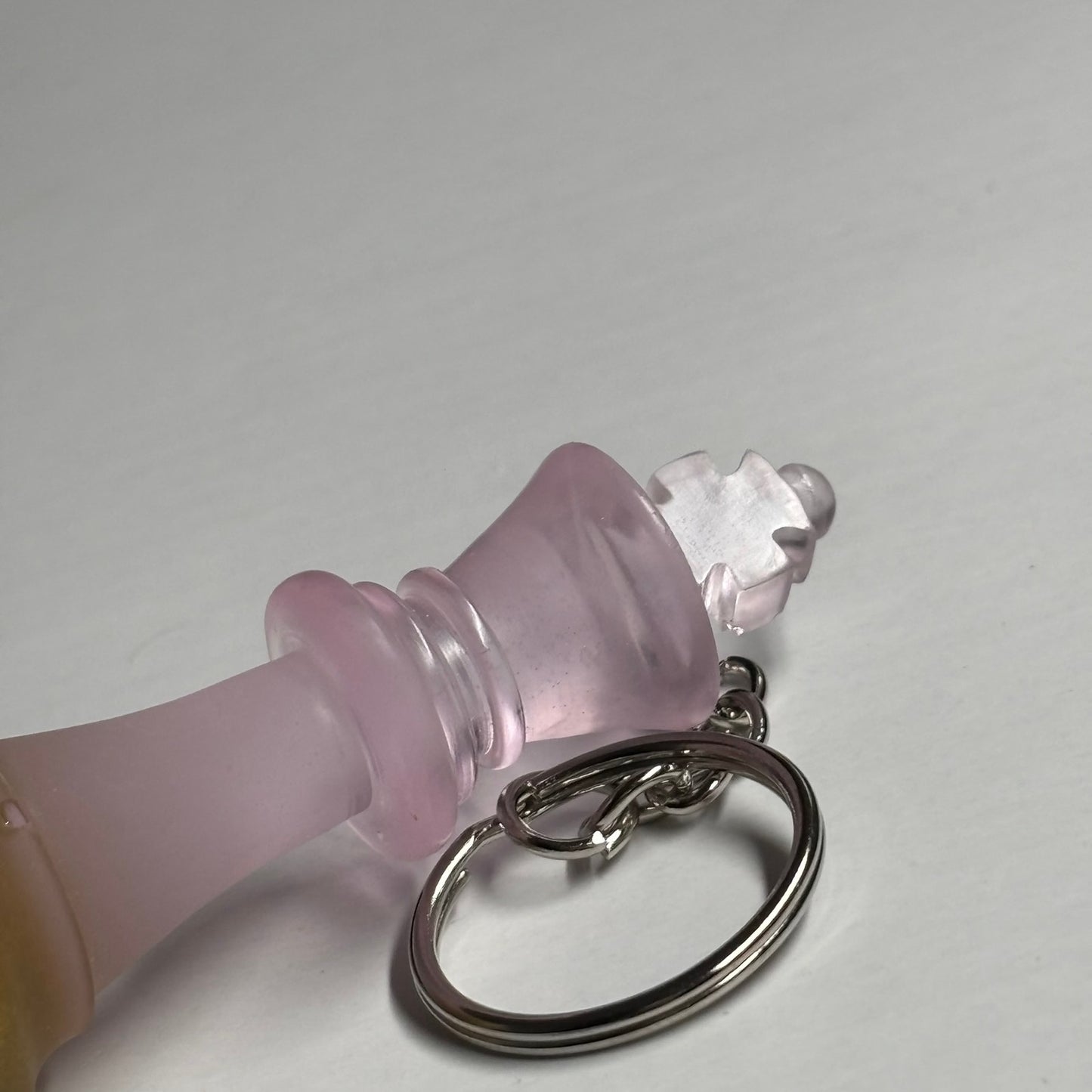 Splendid Pink King - Handmade Resin Keychain