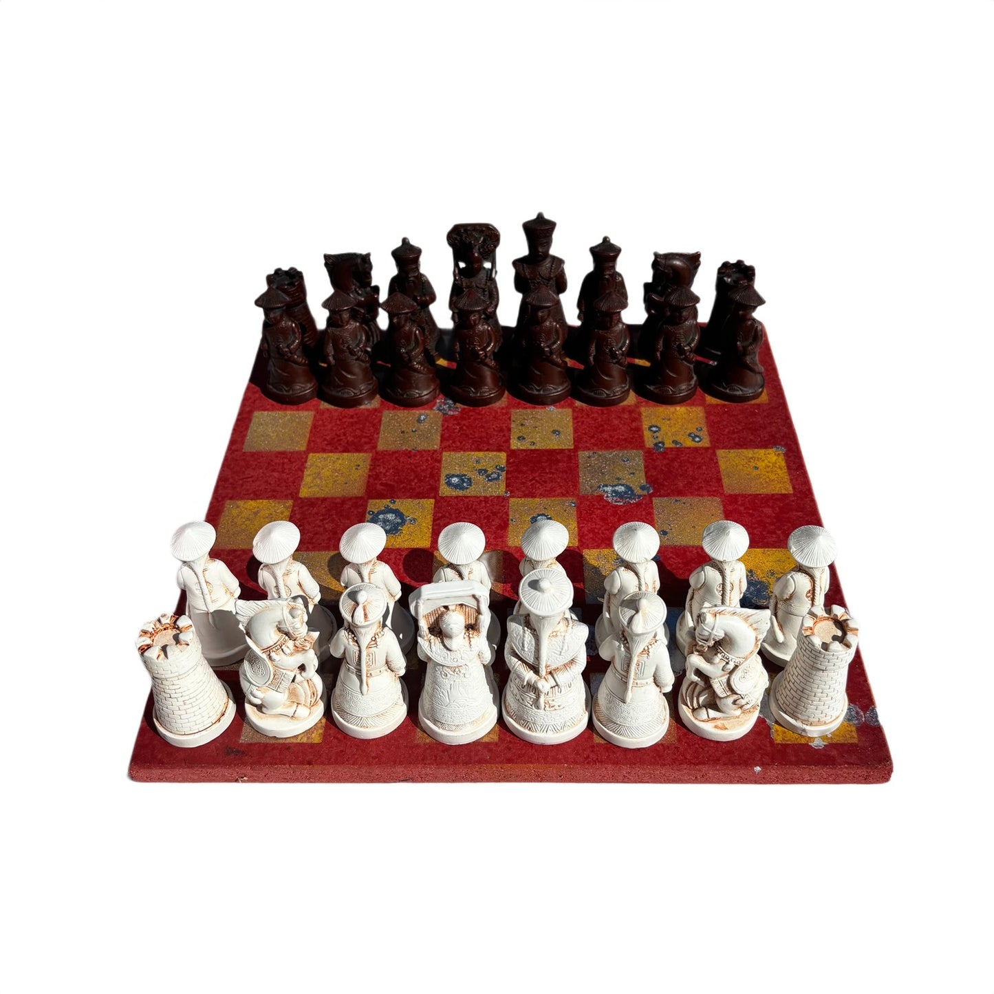 Spartan Yellow & Red - Chinese Edition Chess Set