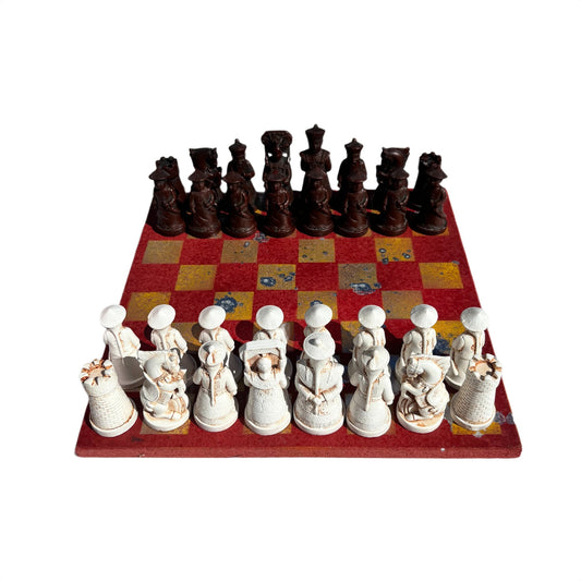 Spartan Yellow & Red - Chinese Edition Chess Set