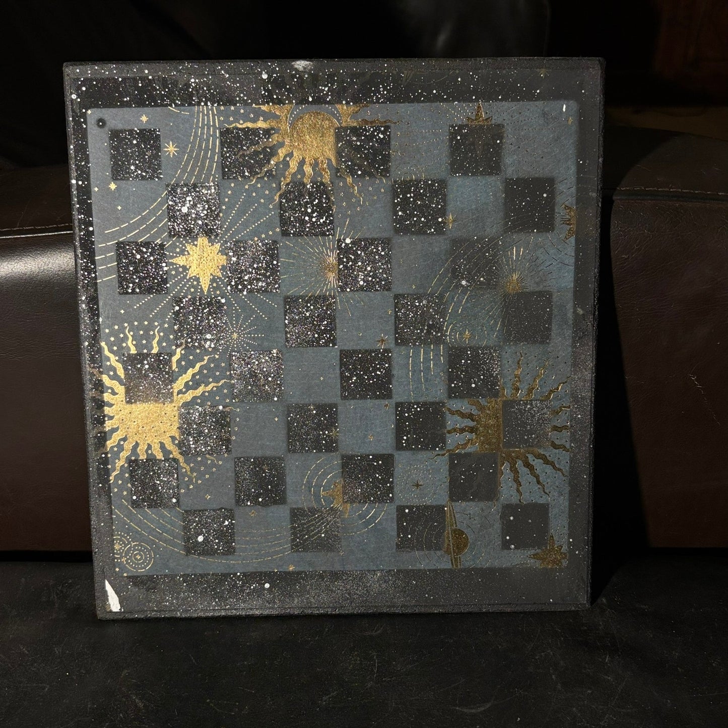 Space Stars - Scrapbook Chess Board