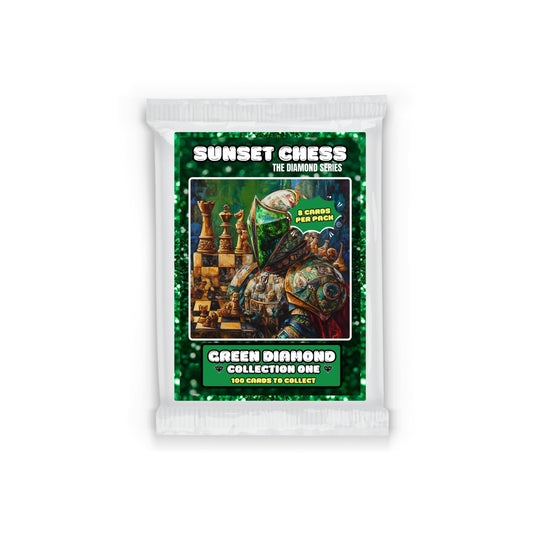 Green Diamond Part 1 - Sunset Chess Scrapbook Card Pack