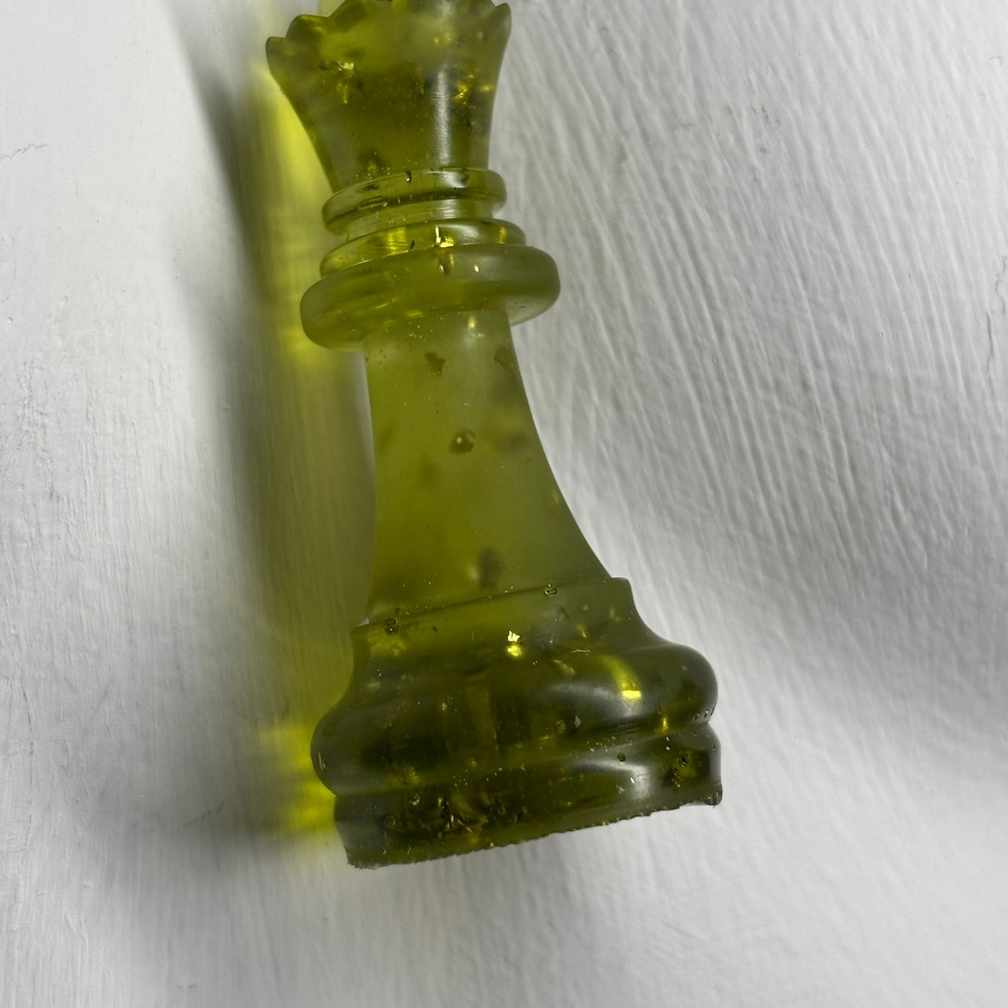 Dirty Green Queen - Handmade Resin Chess Necklace