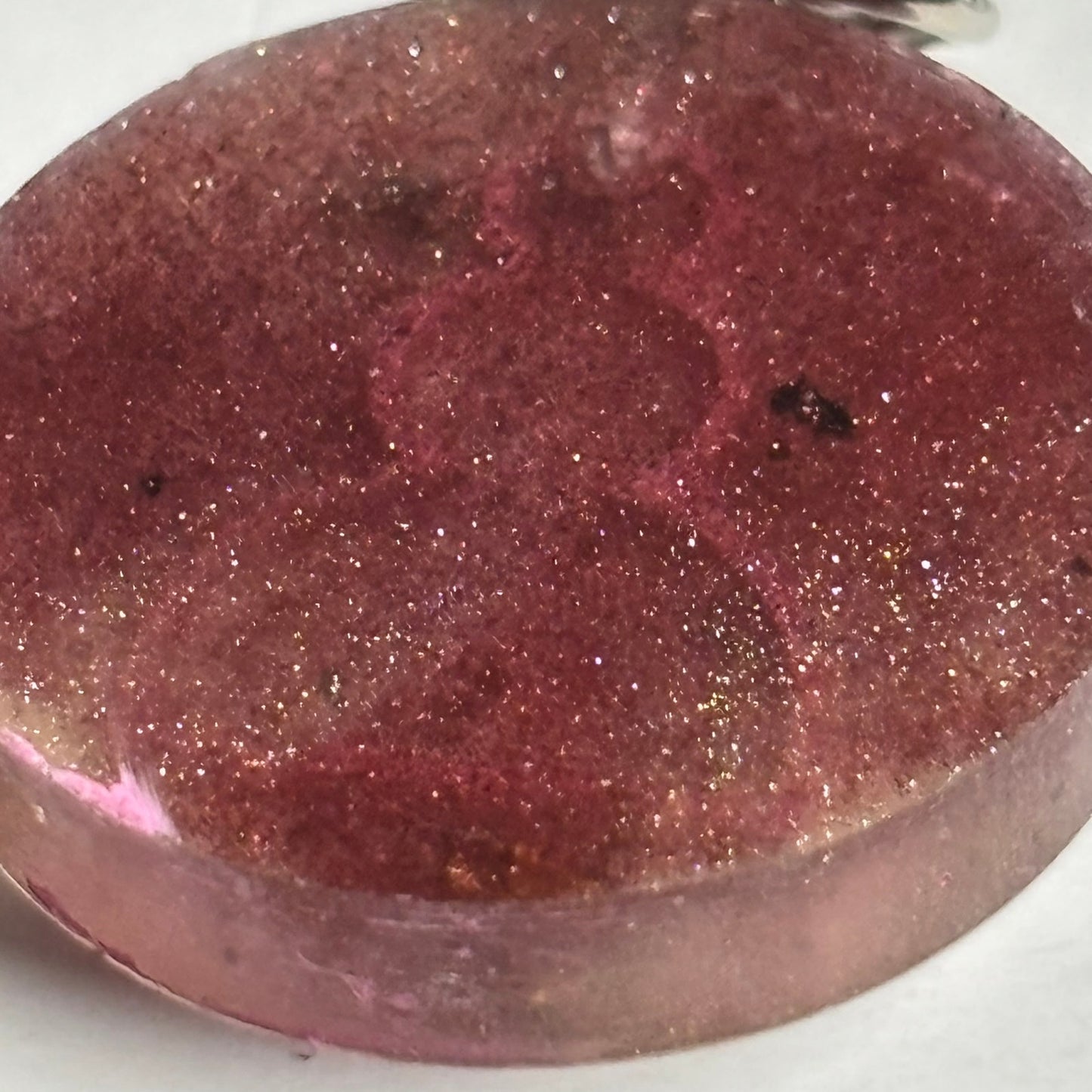 Dirty Pink - Handmade Resin Keychain - Flat Edition