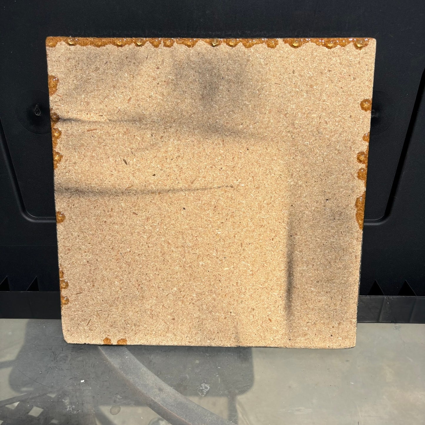 Cream Writing - Resin Coated Chess Board