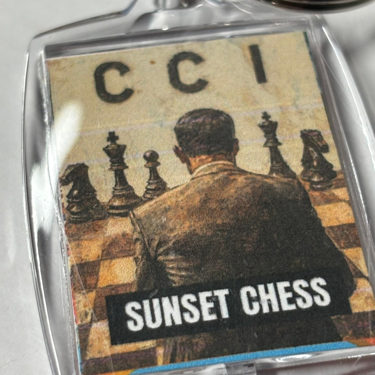 The CCI - Chess  Photo Keychain