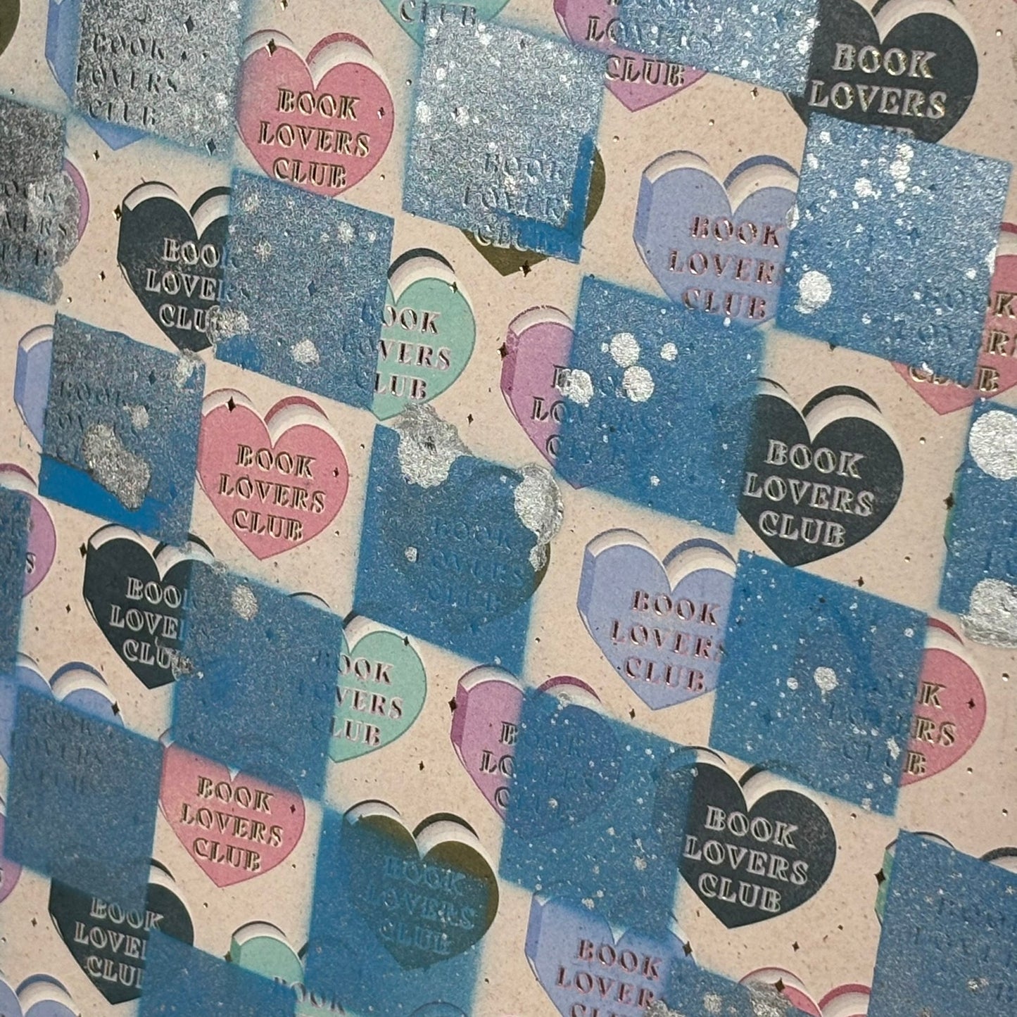 Lovely Blue - Scrapbook Chess Board