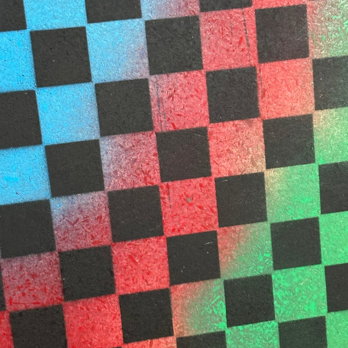 Rainbow Mix - Painted Double Sided Chess Board