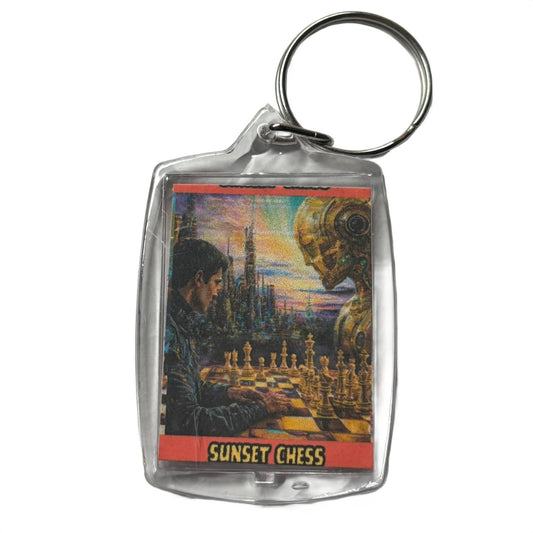 Futures City - Chess  Photo Keychain