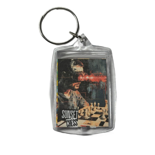 Red Vision - Chess  Photo Keychain