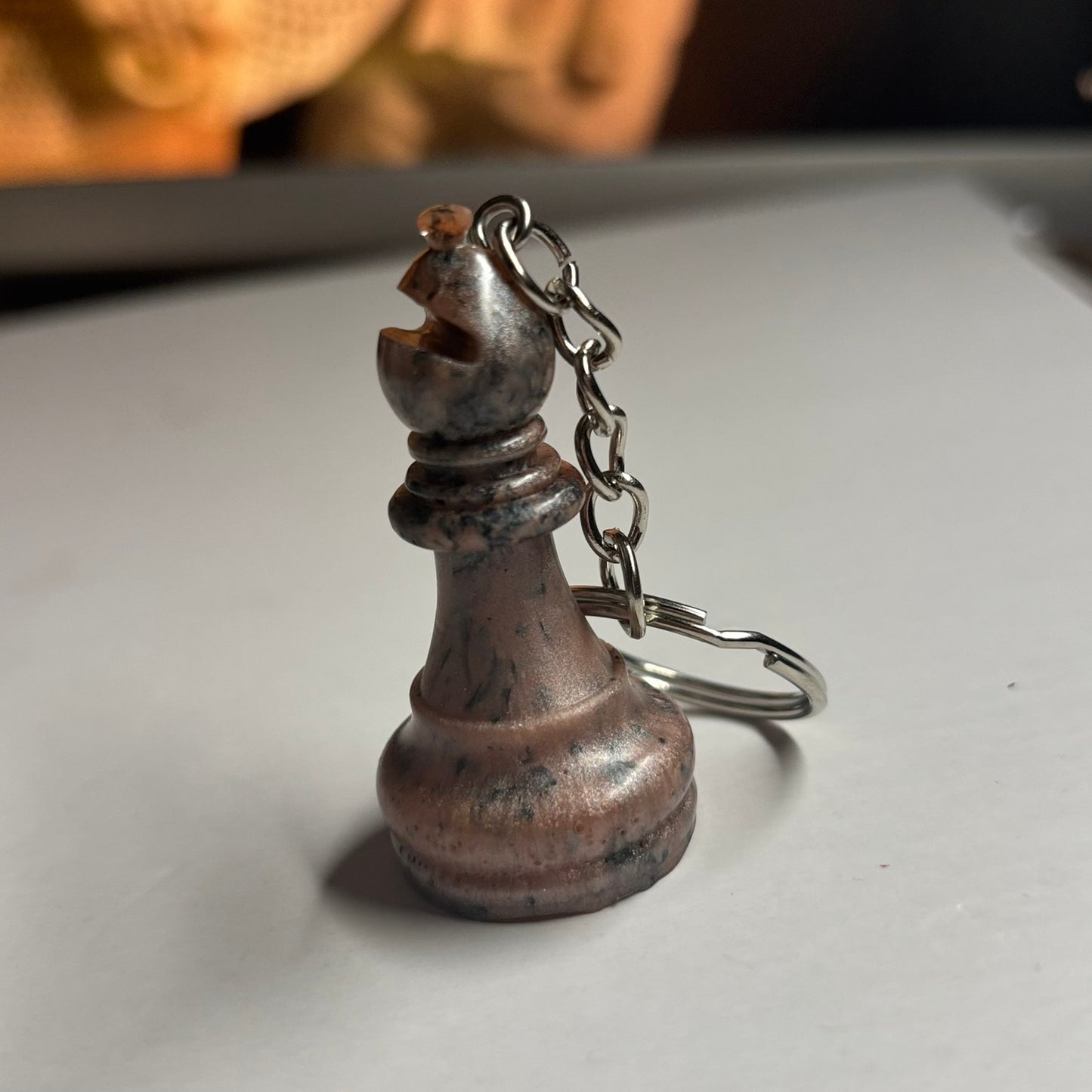 Rustic Bishop - Handmade Resin Keychain