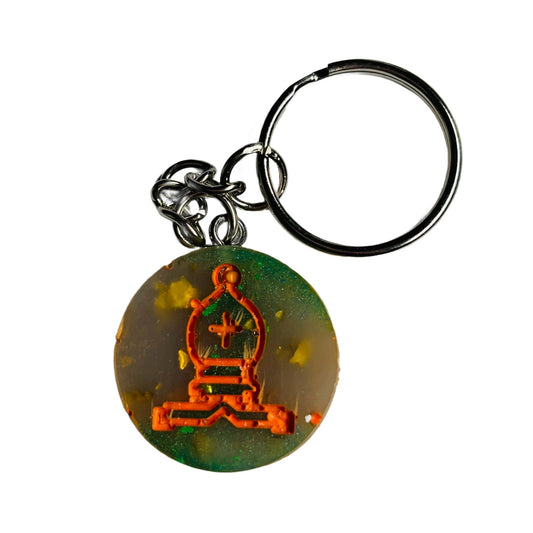 Royal Meshed Bishop - Handmade Resin Keychain