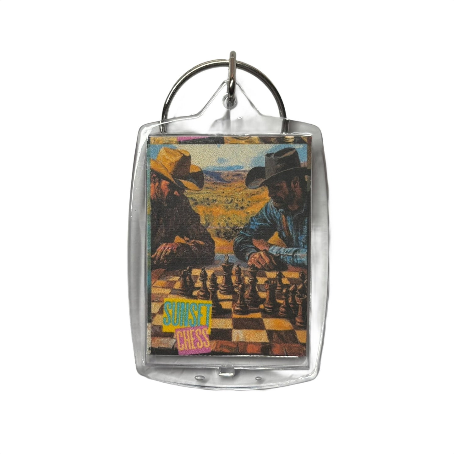Cowboys Game - Chess  Photo Keychain
