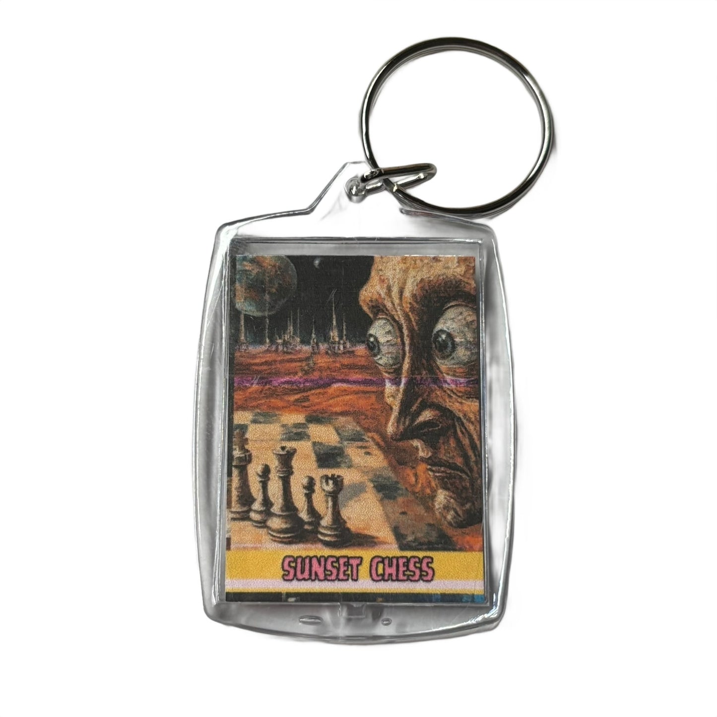 Mars Face - Chess  Photo Keychain