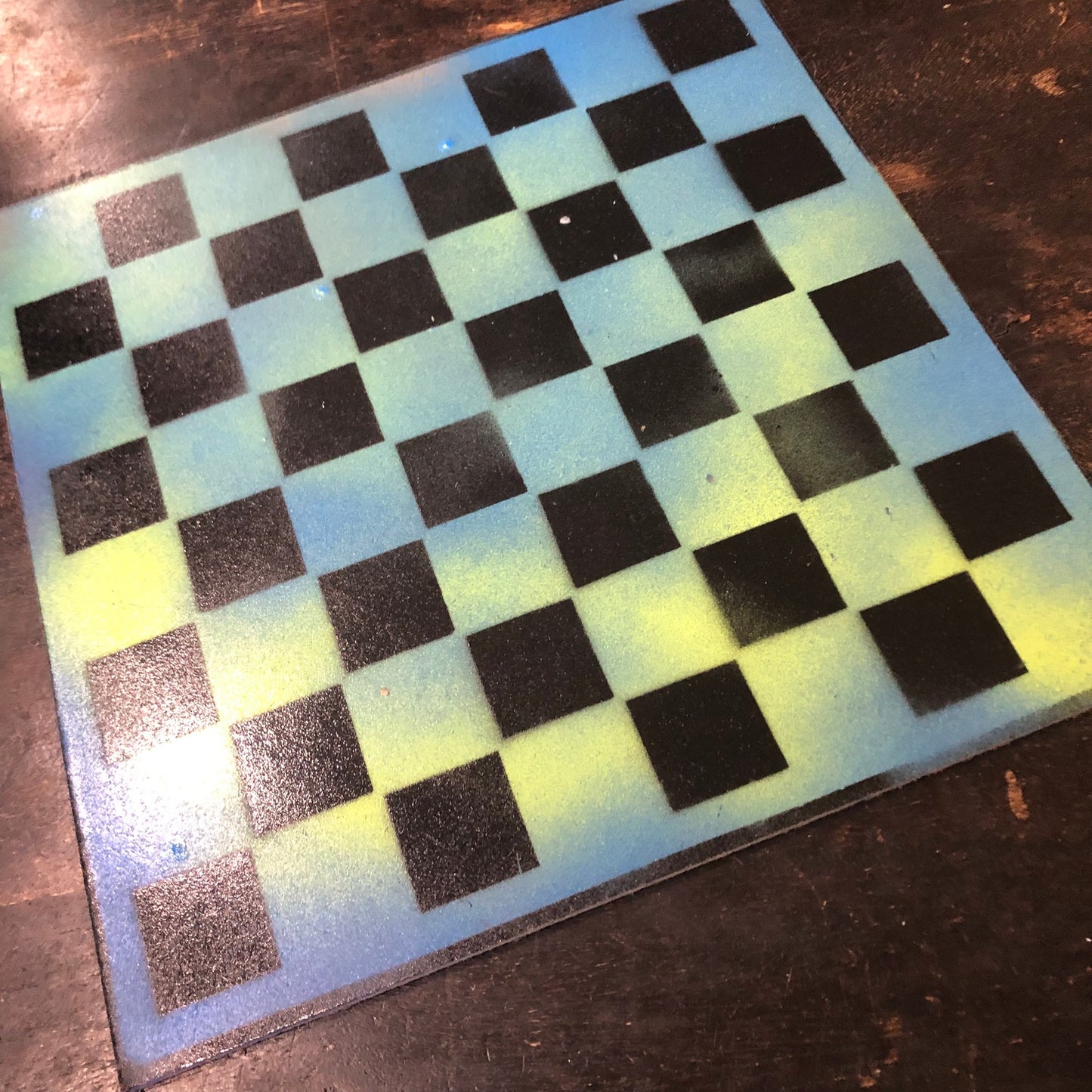 Cosmic Green - Painted Chess Set