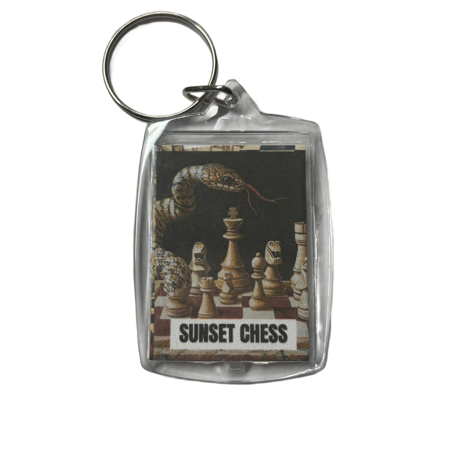 Hissing Snake - Chess  Photo Keychain