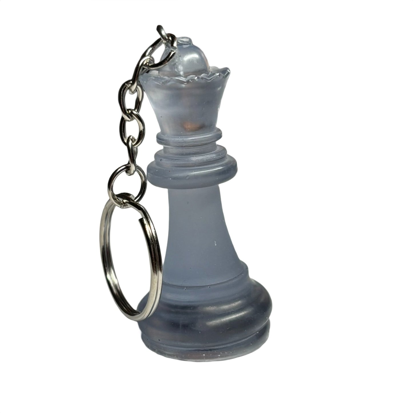 Translucent Blue Queen - Handmade Resin Keychain