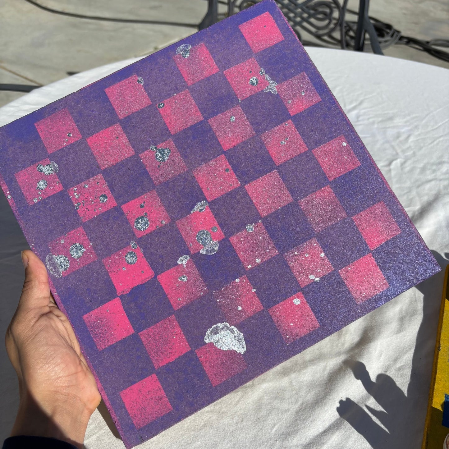 Purple Pink Chrome Drip - Chinese Edition Chess Set