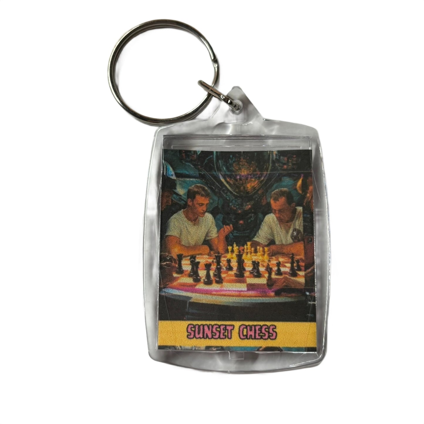 Late Night - Chess  Photo Keychain