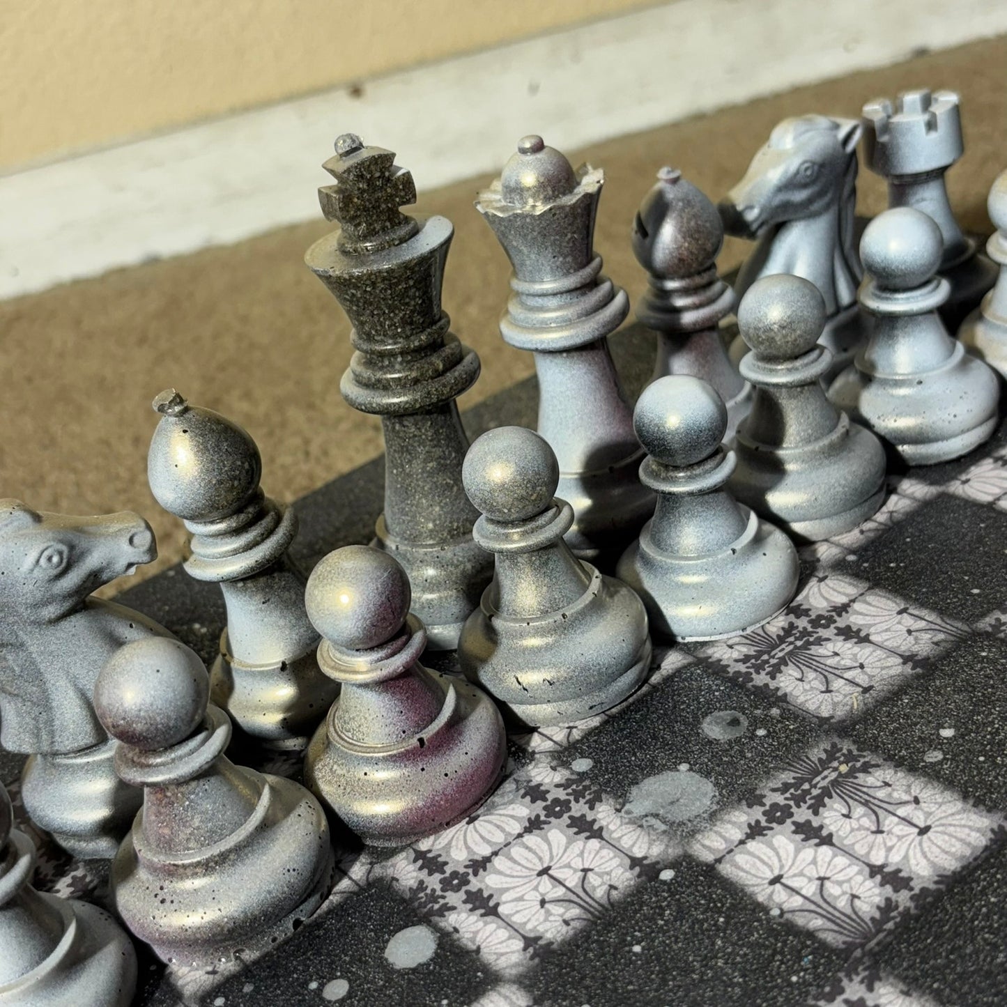 Golden Hue - Large Deluxe Chess Set