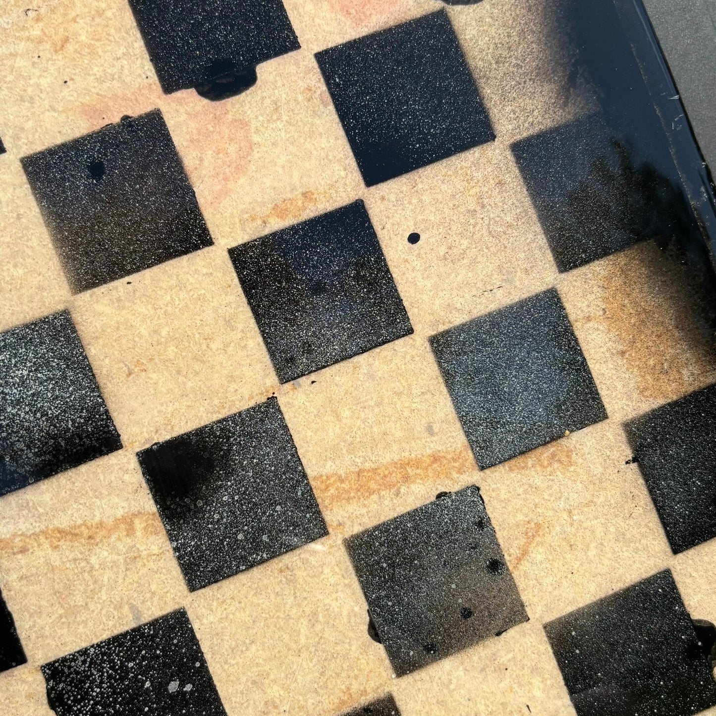 Simple Cream - Resin Coated Chess Board