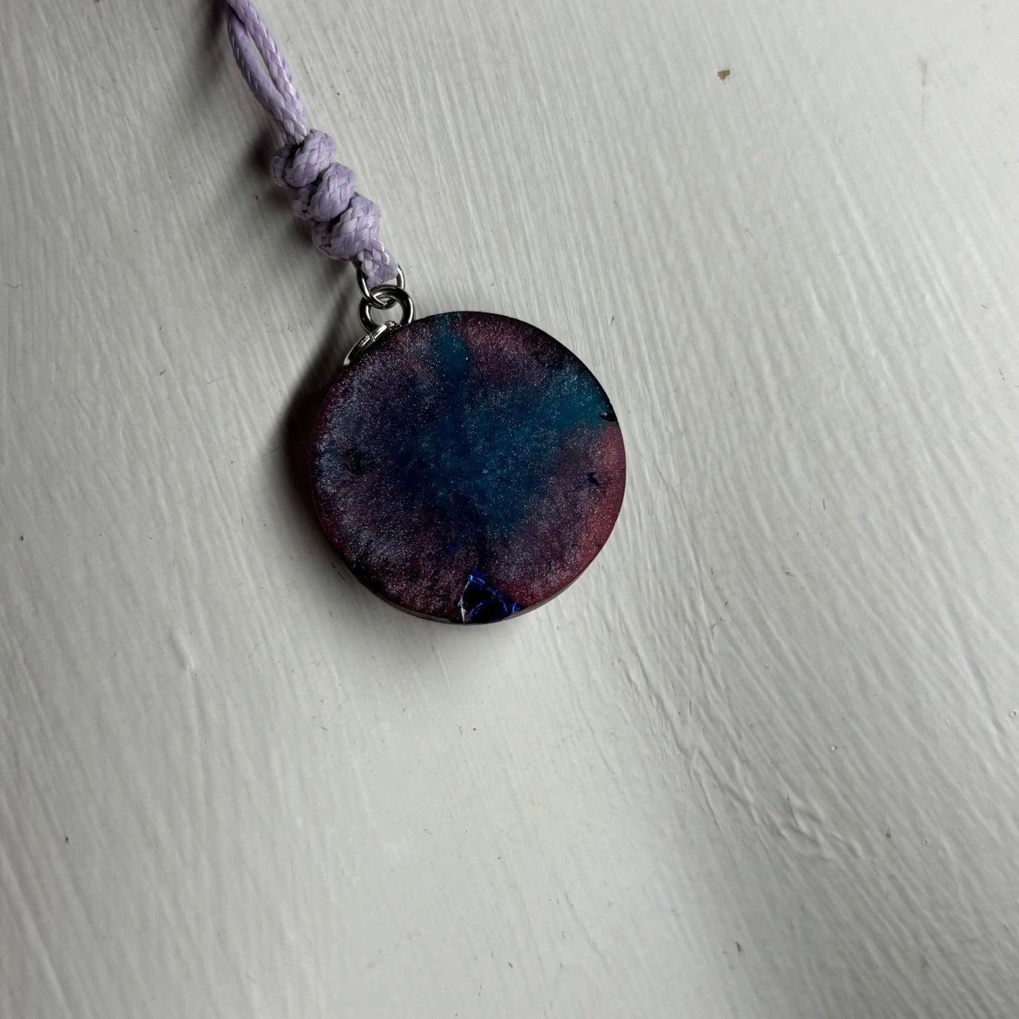 Space Blue Pawn - Handmade Resin Chess Necklace