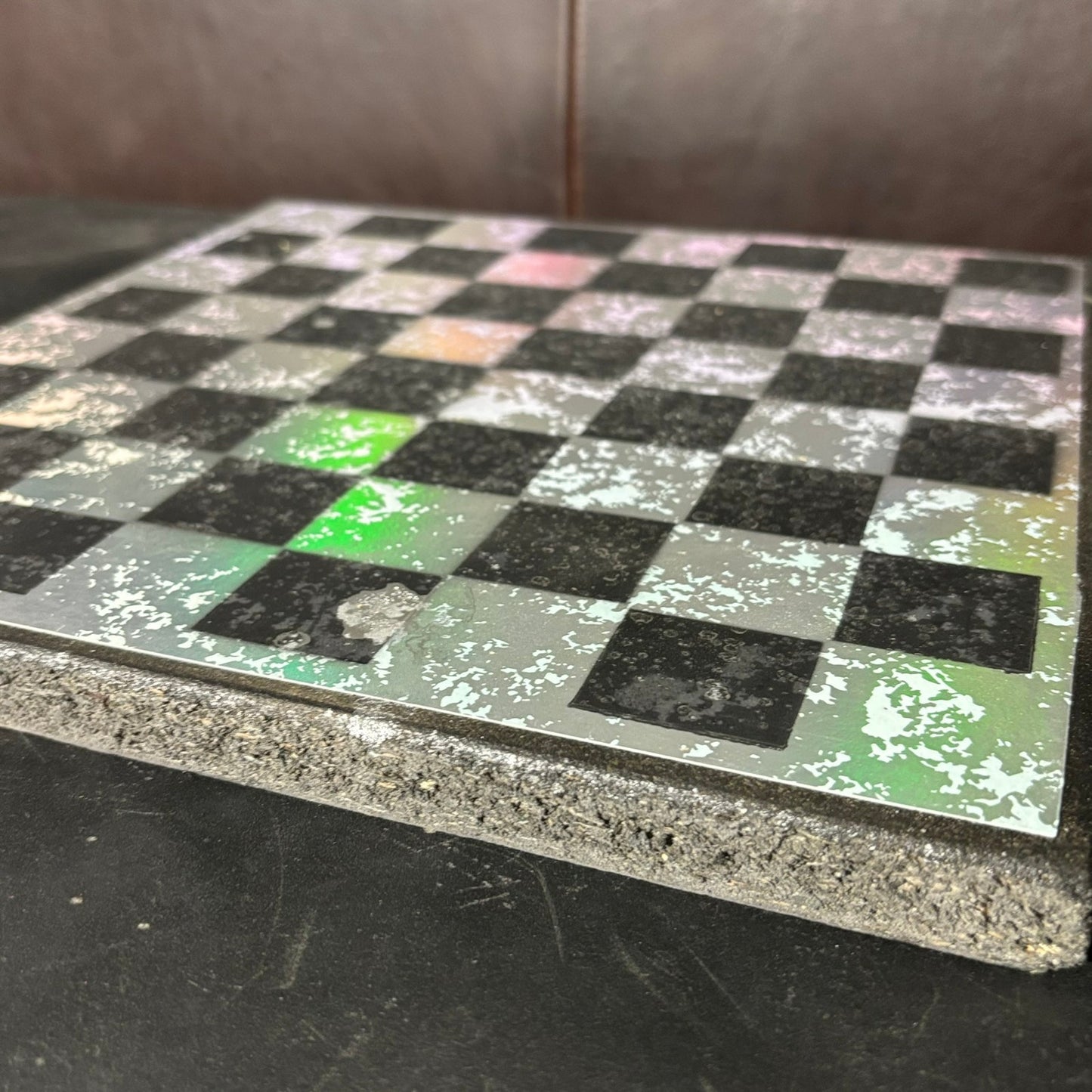 Glowing Chrome - Scrapbook Chess Board