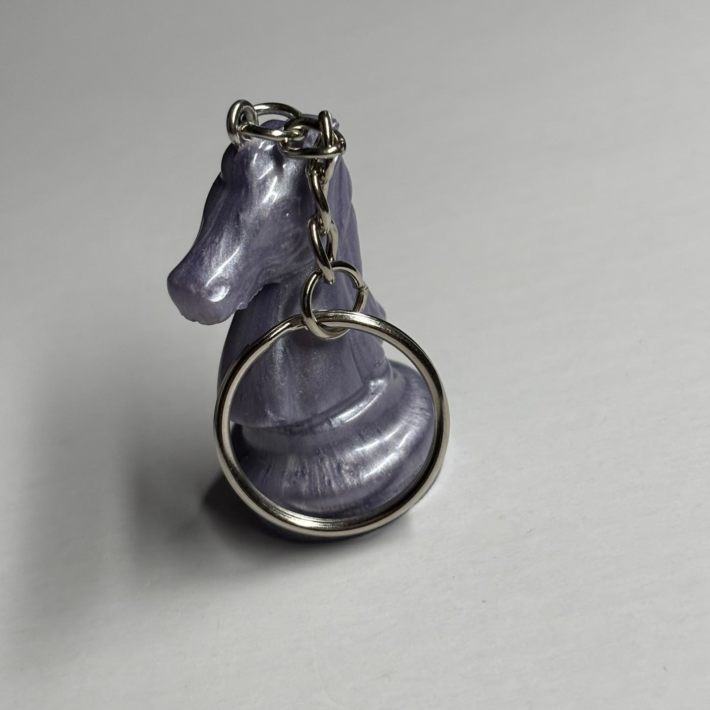 Midnight Purple Knight - Handmade Resin Keychain