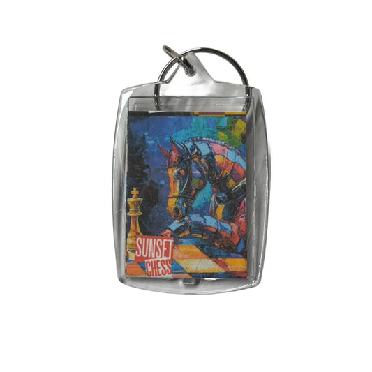 Colored Knight - Chess  Photo Keychain