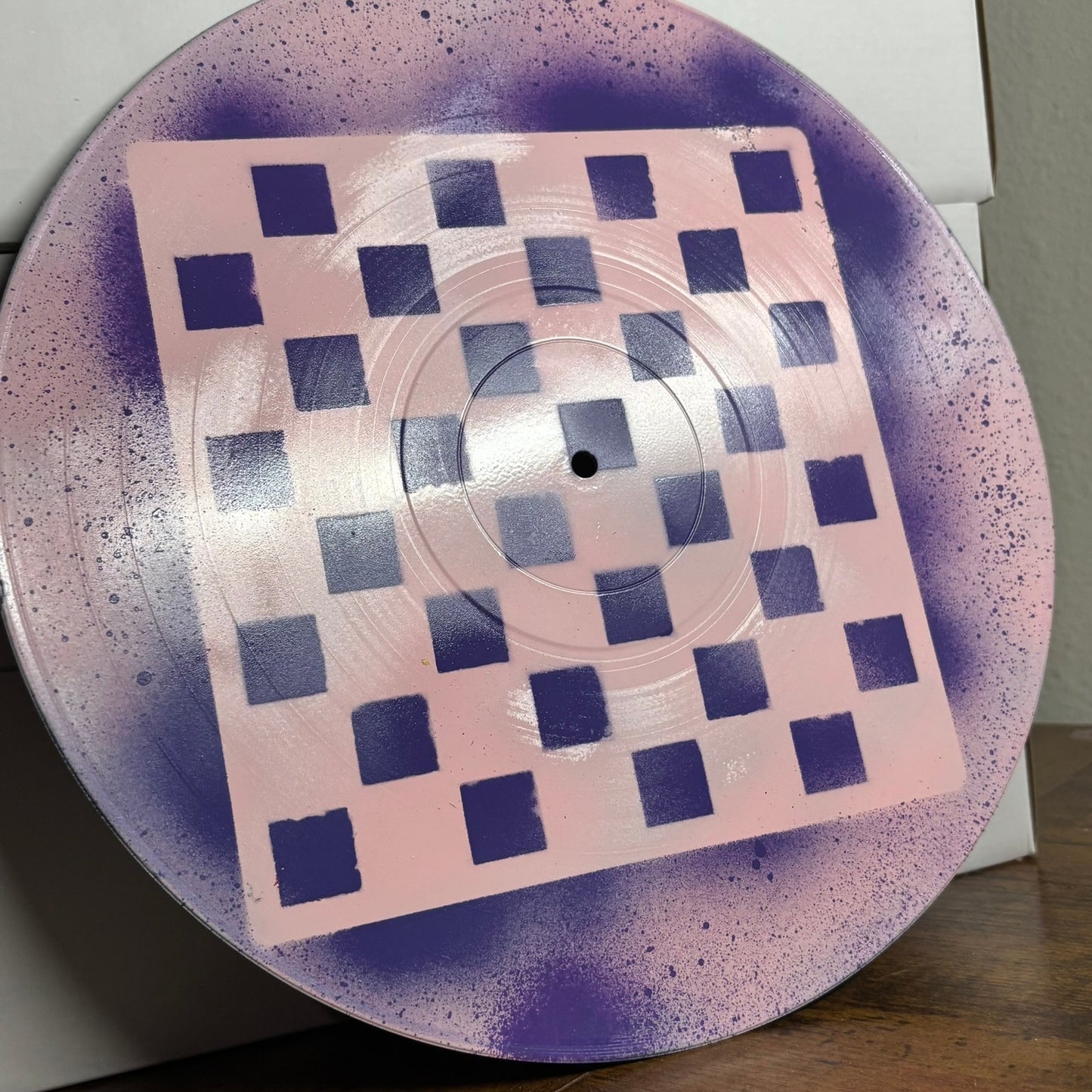 Dotted Purple Pink - Vinyl Chess Board