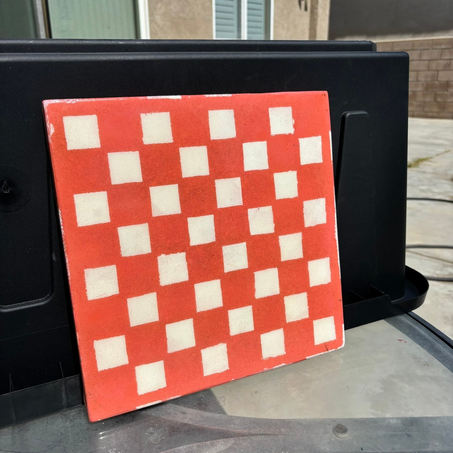 Peach Colored - Resin Coated Chess Board