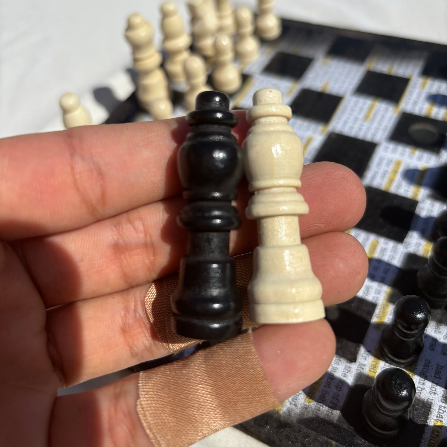 Study Book - Scrapbook Chess Set