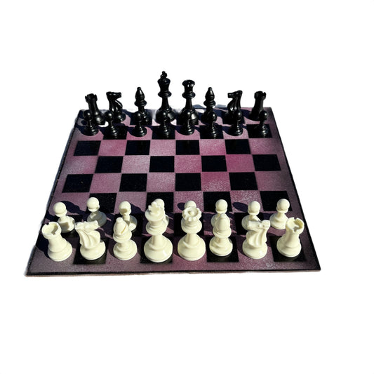 Pink Mist - Painted Chess Set
