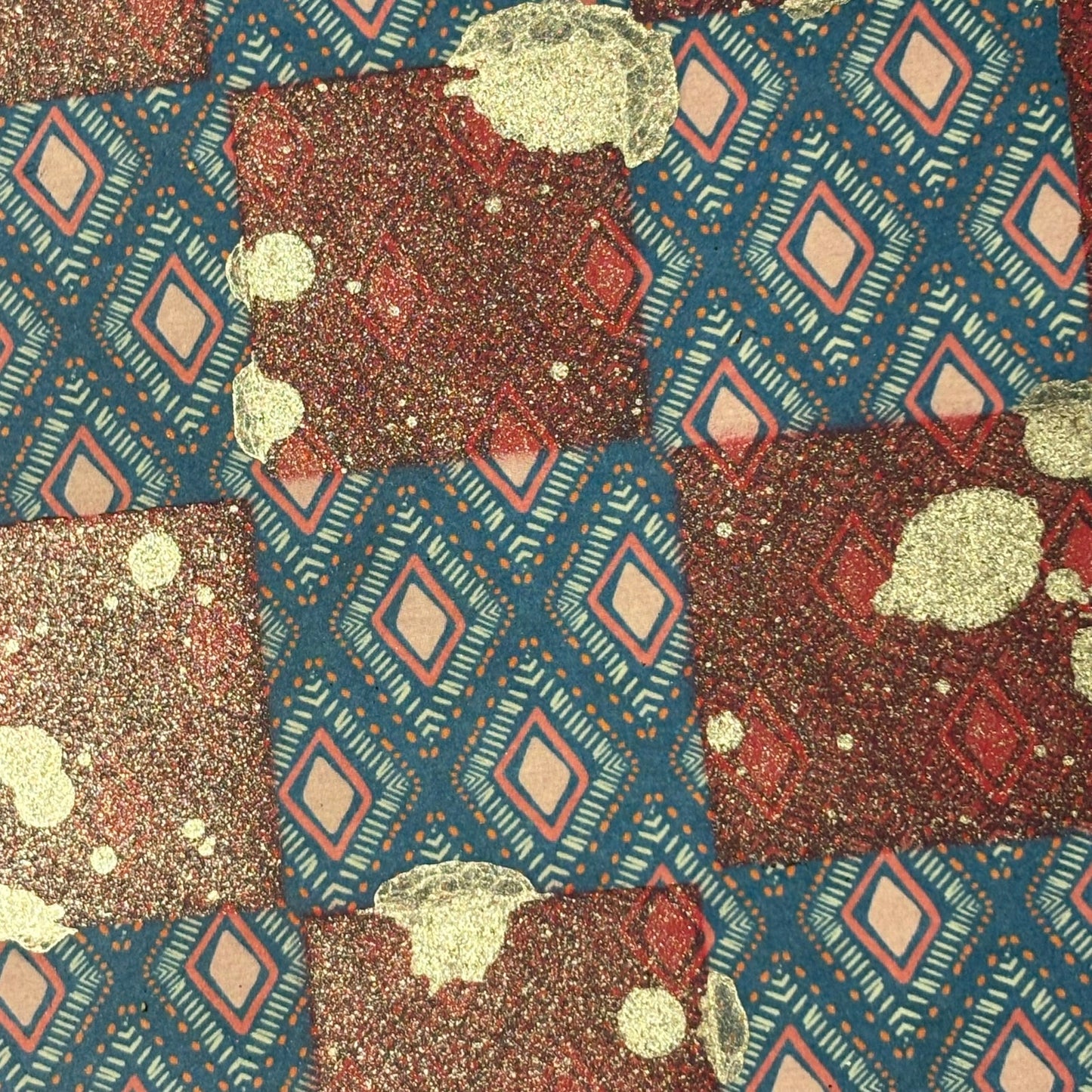 Pink & Blue - Scrapbook Chess Board