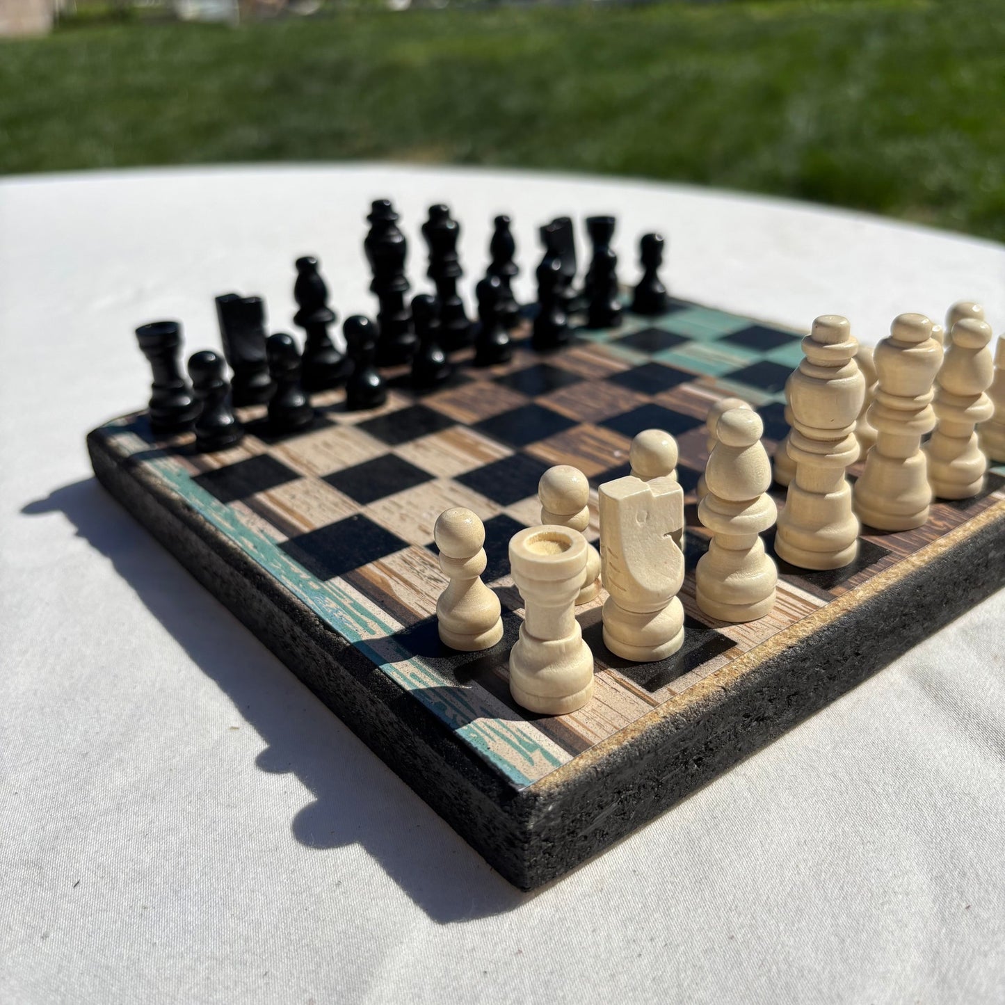 Seaside Wood Design - Scrapbook Chess Set