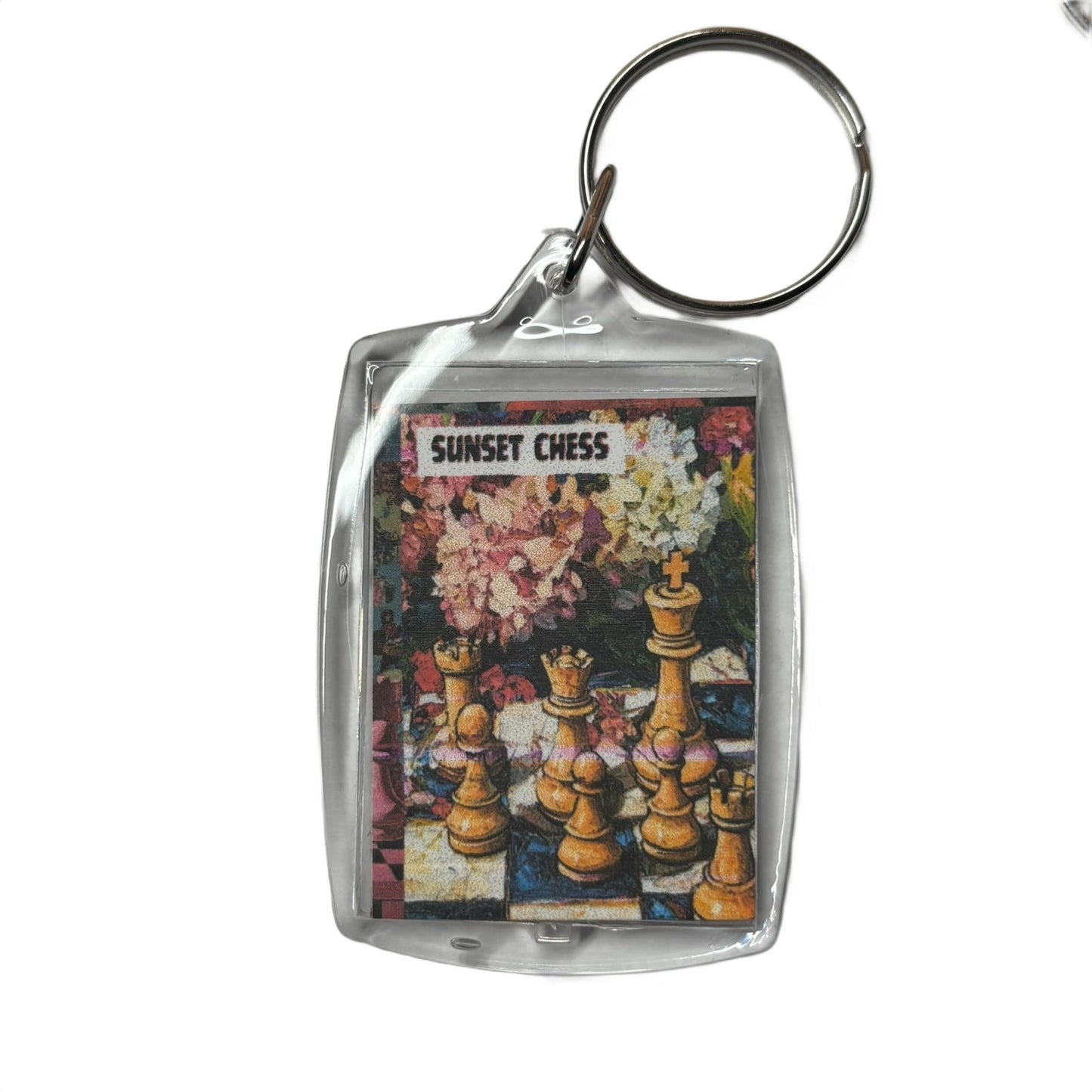 Vintage Style - Chess  Photo Keychain
