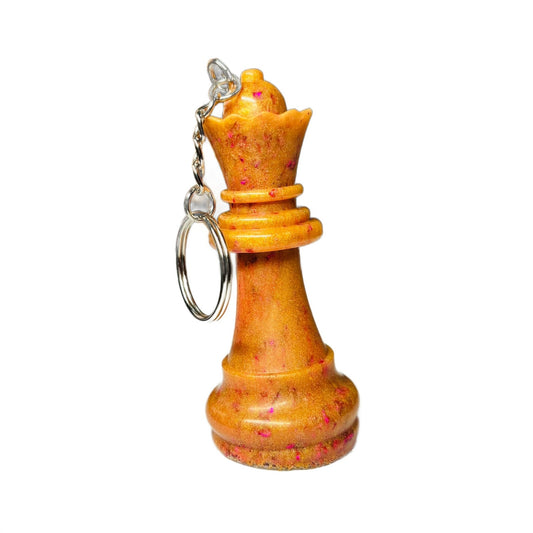 Cream Royal Queen - Handmade Resin Keychain - Large Edition