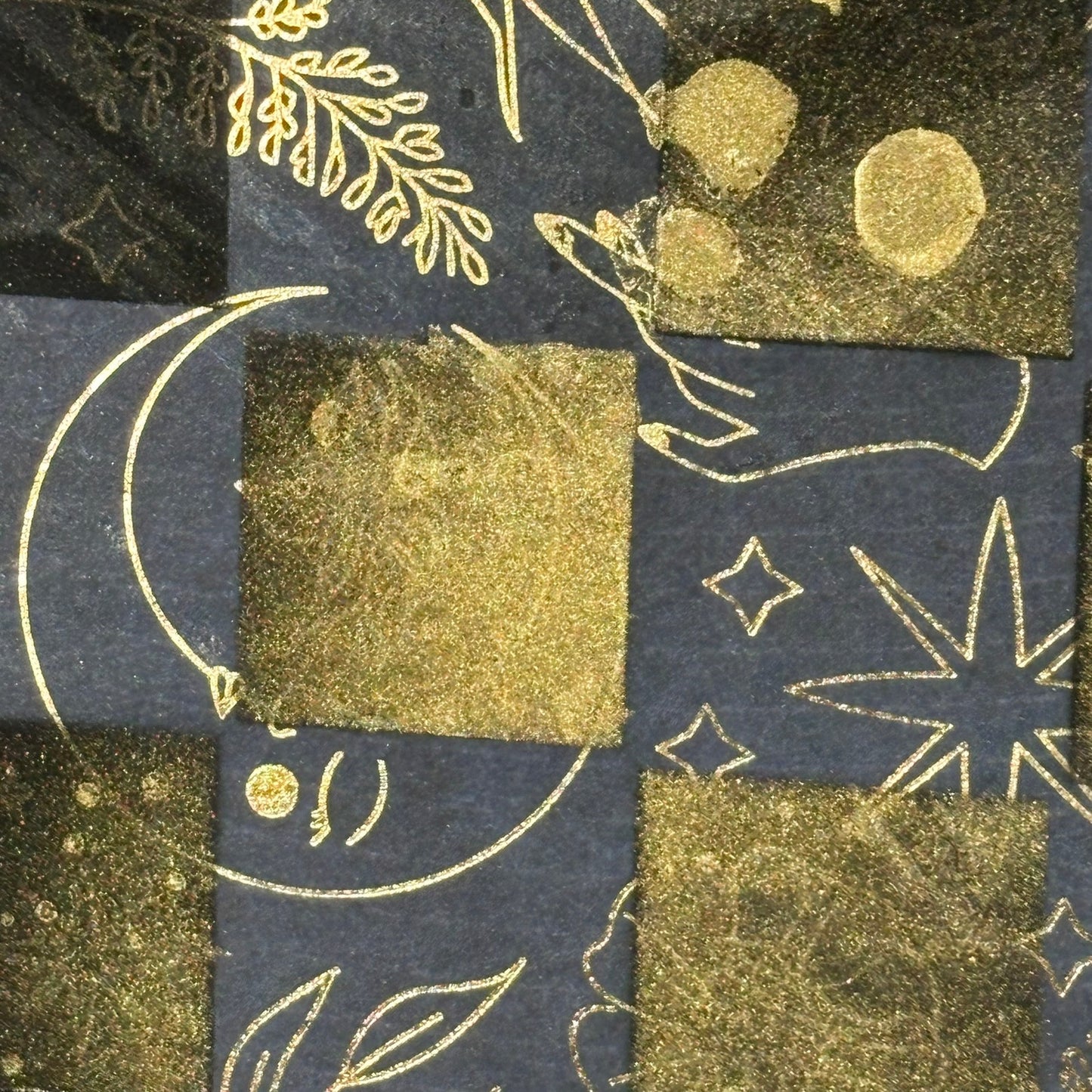 Navy Blue Gold - Scrapbook Chess Board