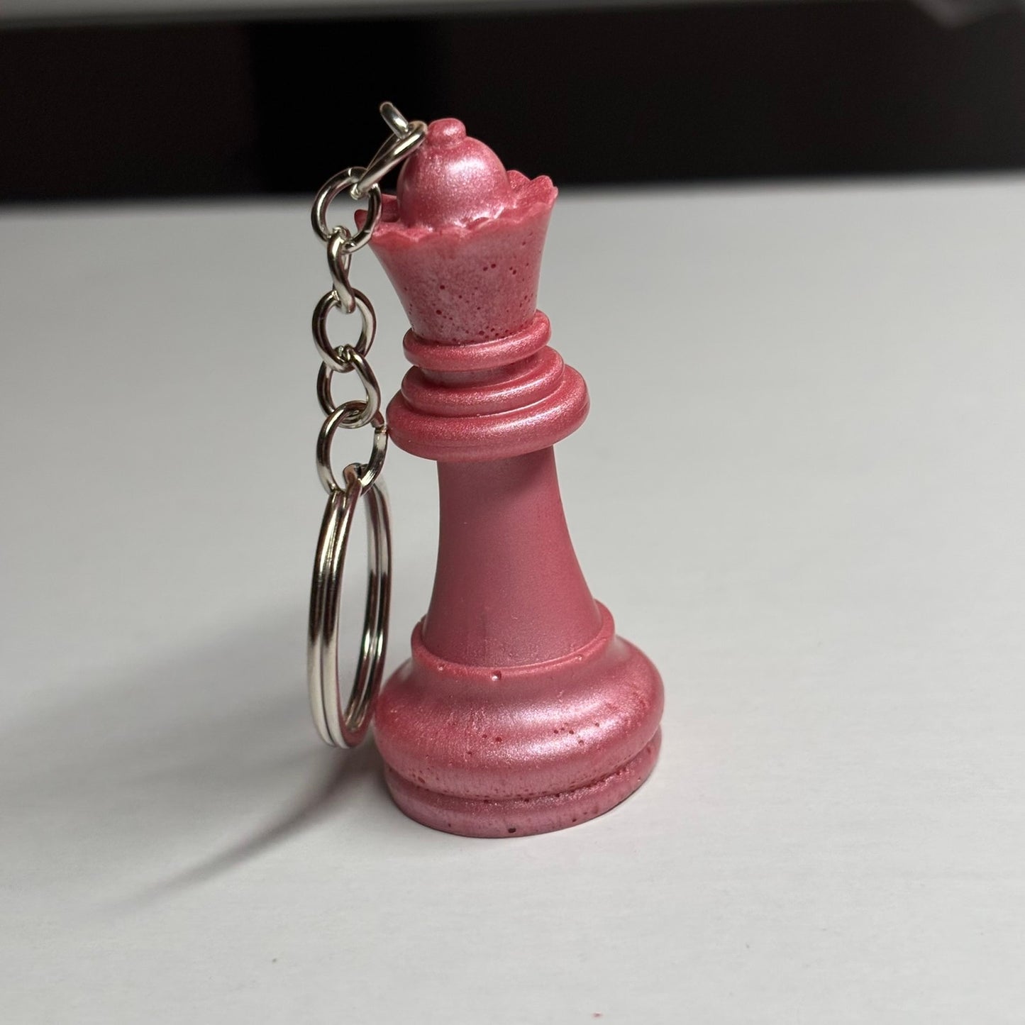 Pretty Pink Queen - Handmade Resin Keychain