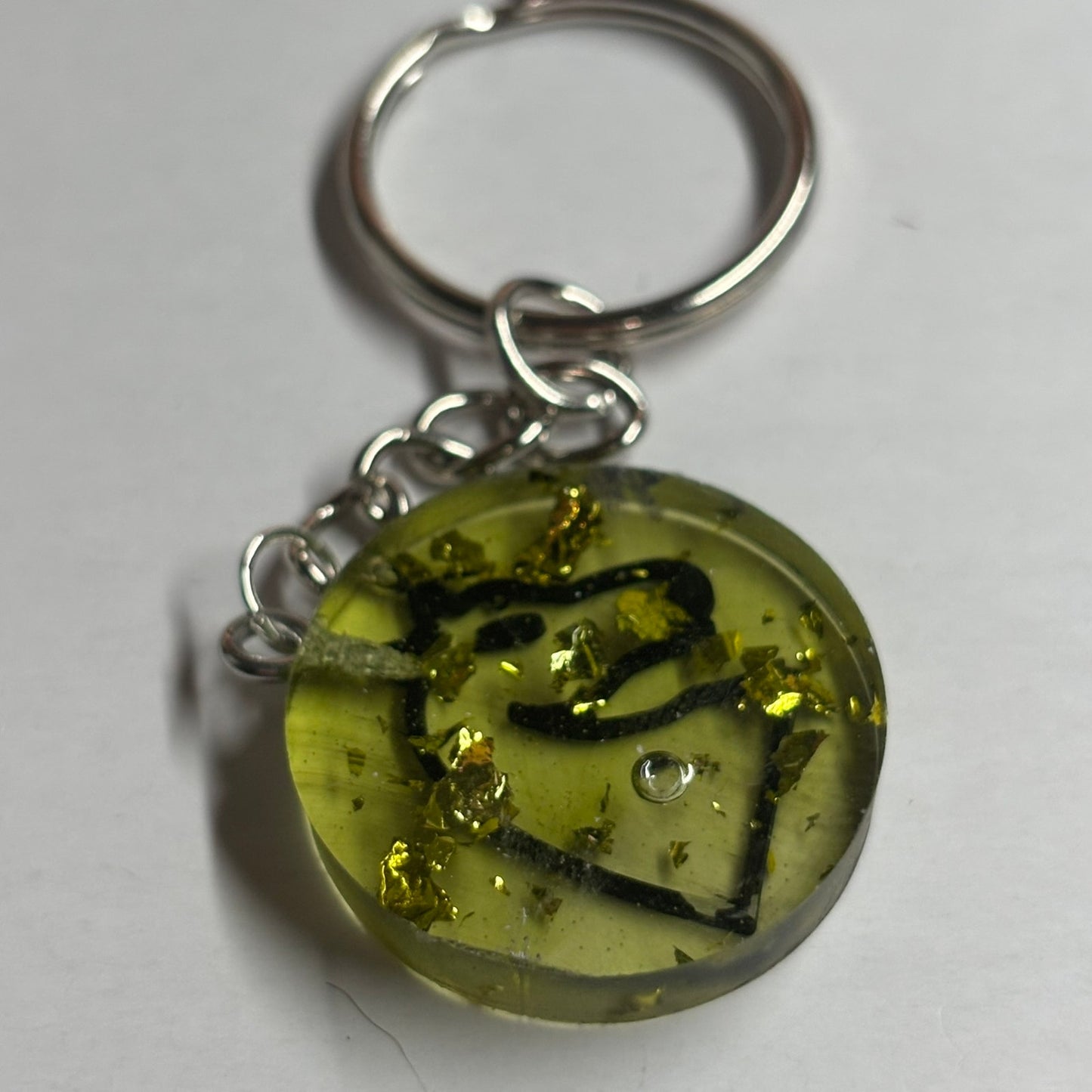 Green Leaves Knight - Handmade Resin Keychain