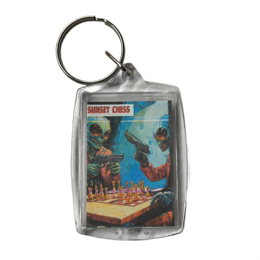 Alien Bandits - Chess  Photo Keychain
