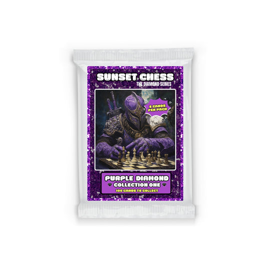 Purple Diamond Part 1 - Sunset Chess Scrapbook Card Pack