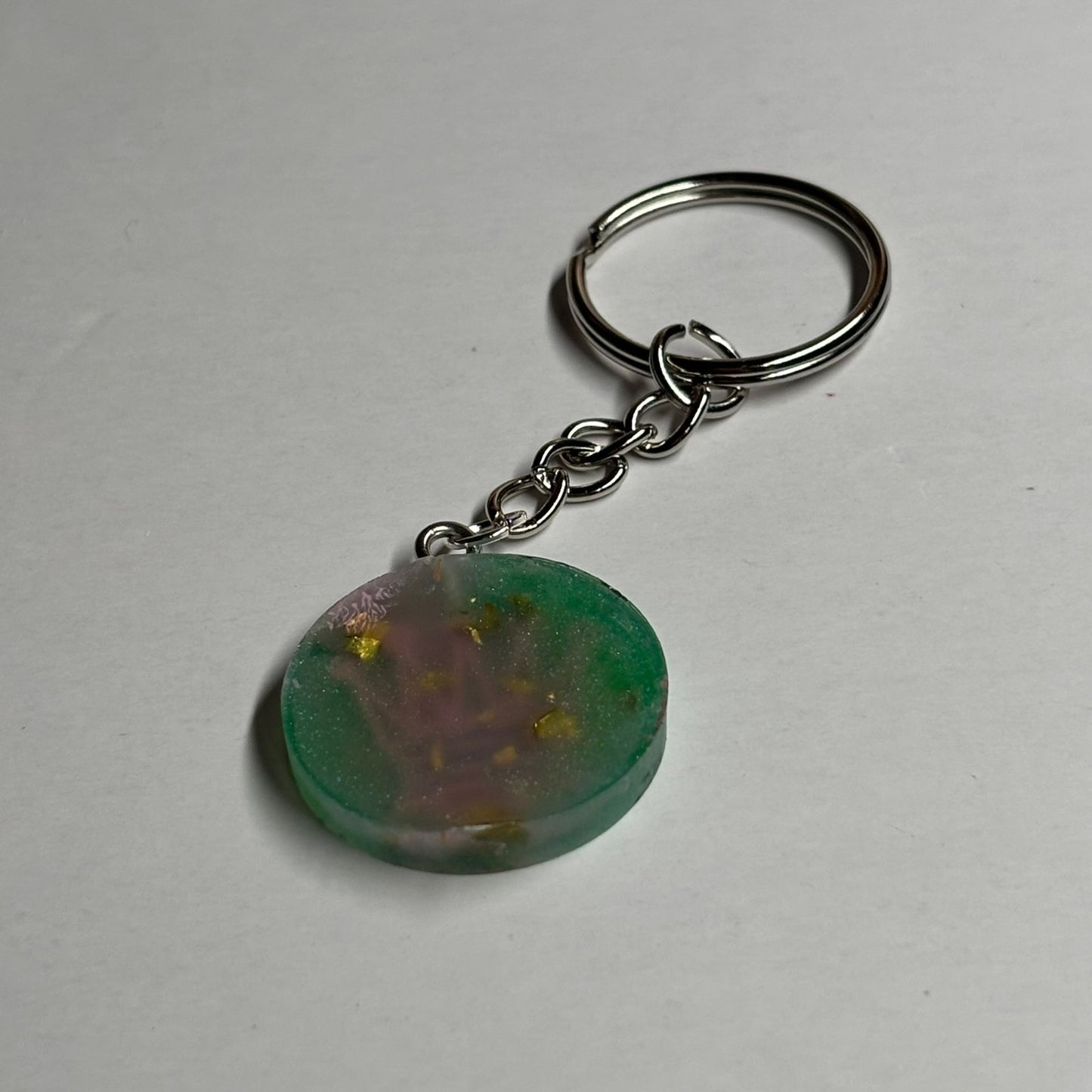 The Green Pink Queen - Handmade Resin Keychain