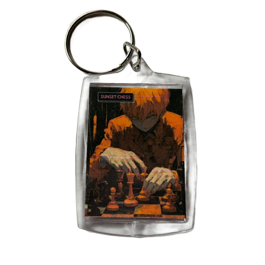 Orange Speed - Chess  Photo Keychain