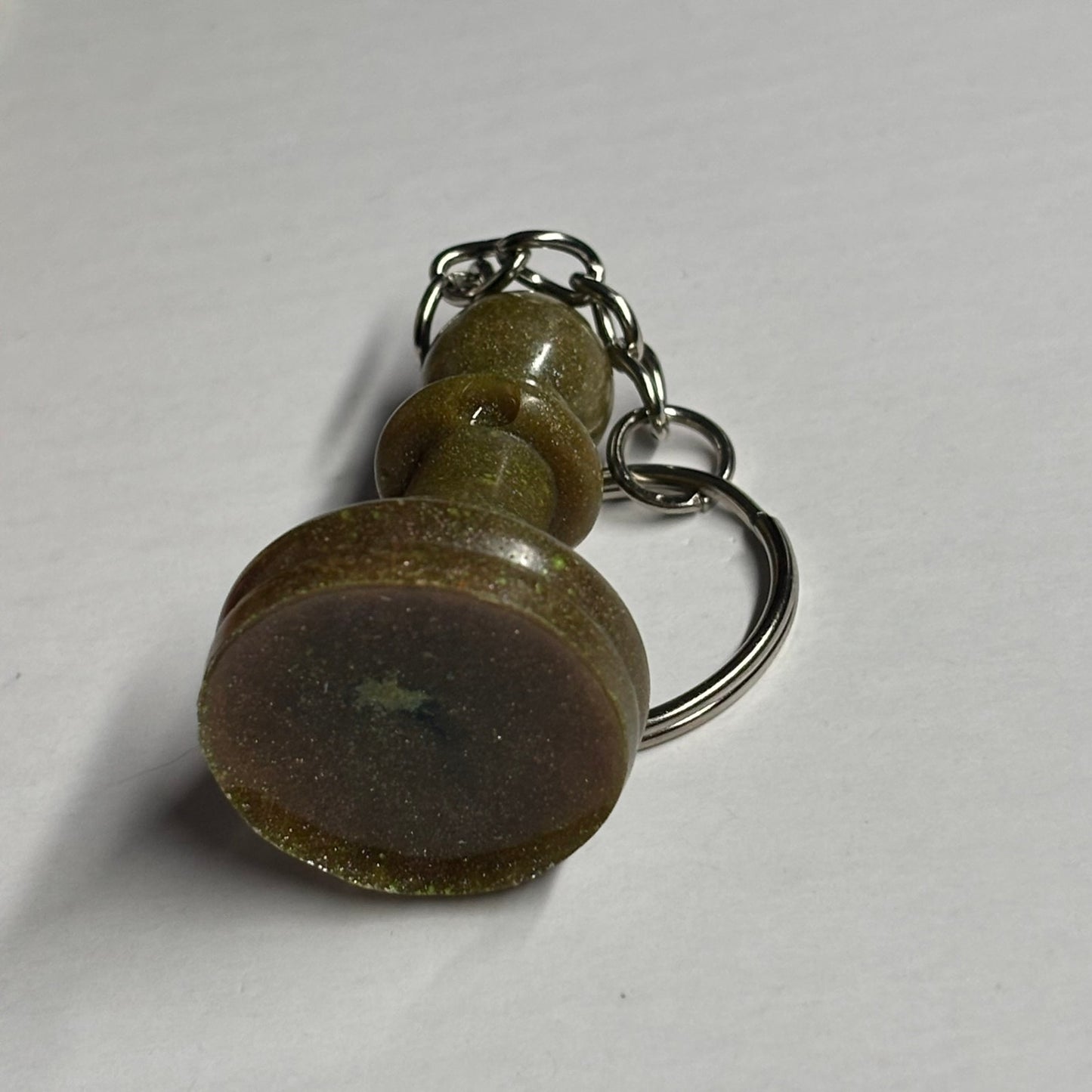 Dirty Brown Bishop - Handmade Resin Keychain