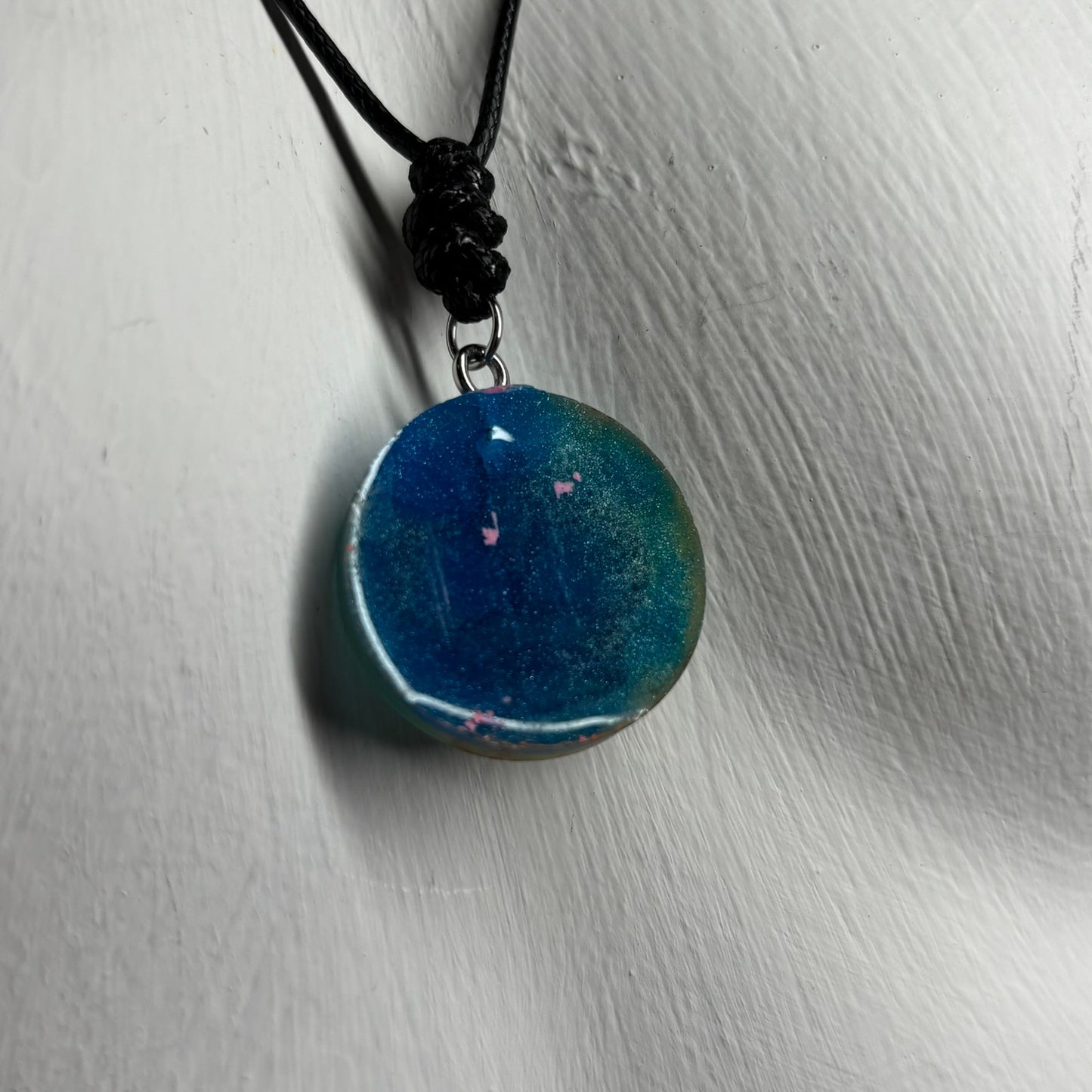 Swampy Orange King - Handmade Resin Chess Necklace