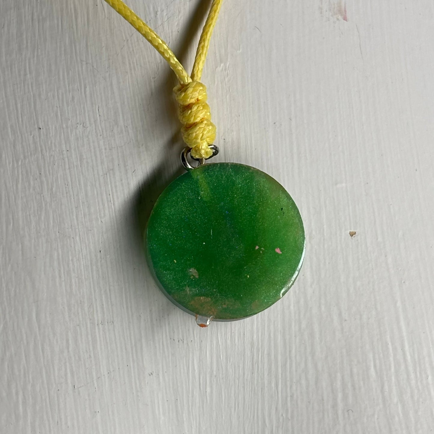 Aqua Orang Queen - Handmade Resin Chess Necklace