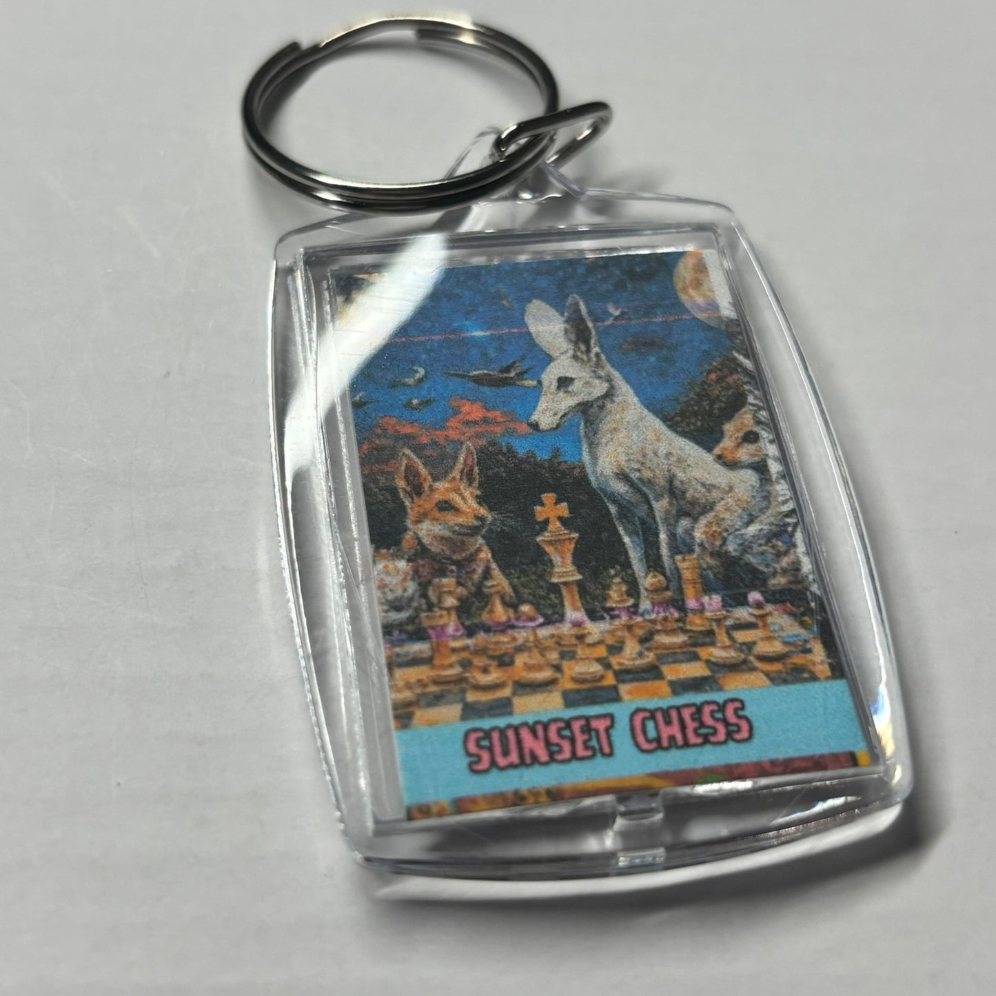 Wild Life - Chess  Photo Keychain
