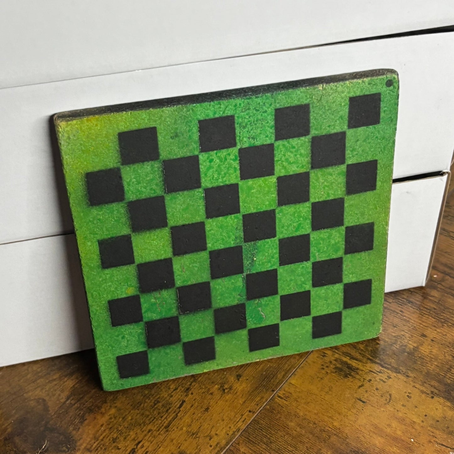 Lush Green - Painted Double Sided Chess Board