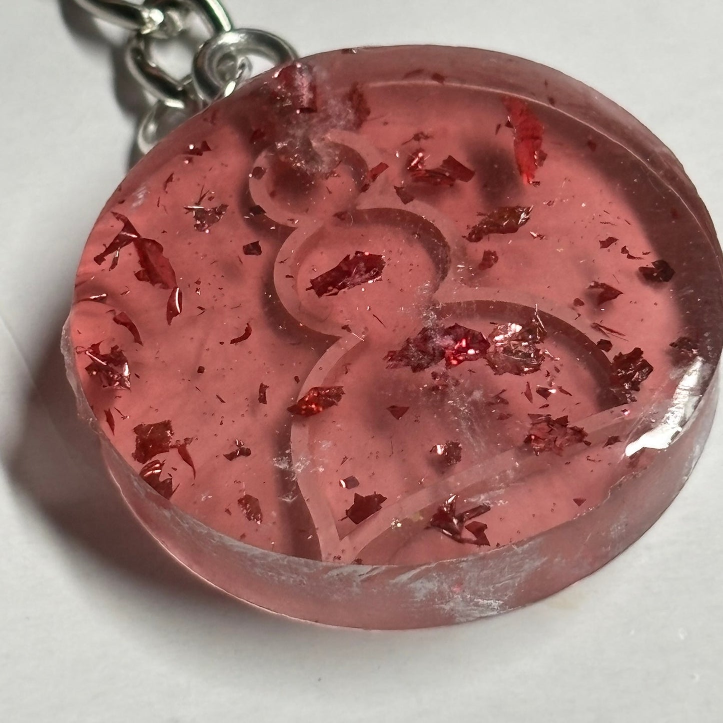 Faded Red Pawn - Handmade Resin Keychain - Flat Edition